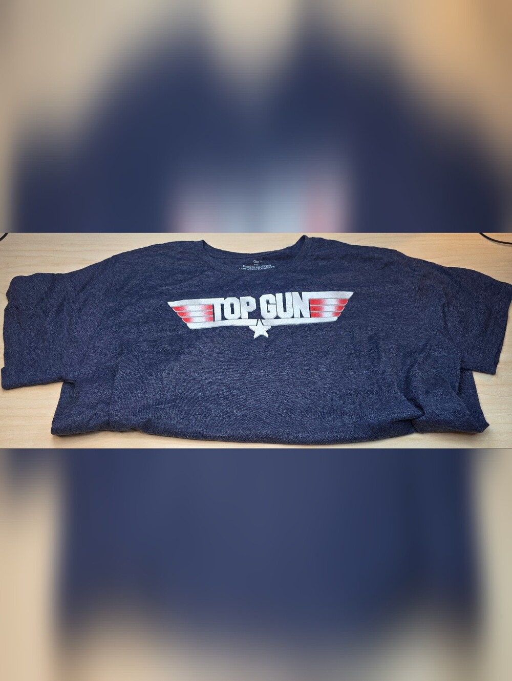 Vintage Style Gap Top Gun Movie Graphic T-Shirt Navy Blue Men's Size XXL